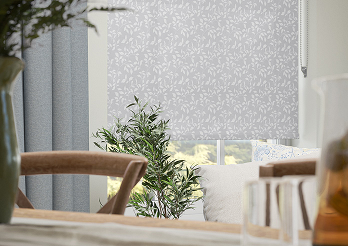 Delicate Foliage, Cloud Grey - Roller Blind - Image 5